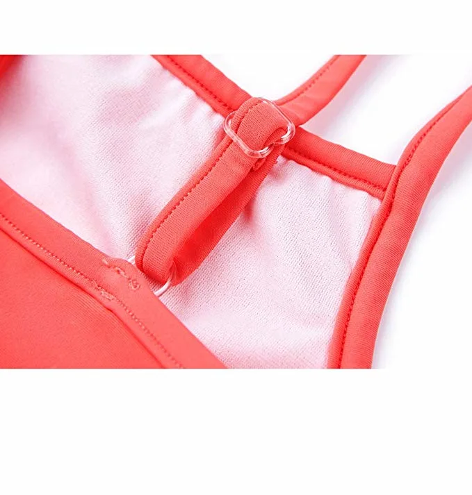 OEM/ODM Baby Girls Kids One Piece Sweet Infant Garments Swimwear with Shoulder-Straps Product