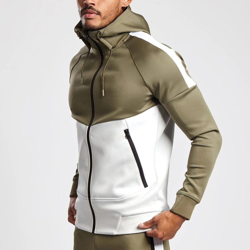 Wholesale Zip up Athletic Jackets Custom Mens Track Sports Jacket