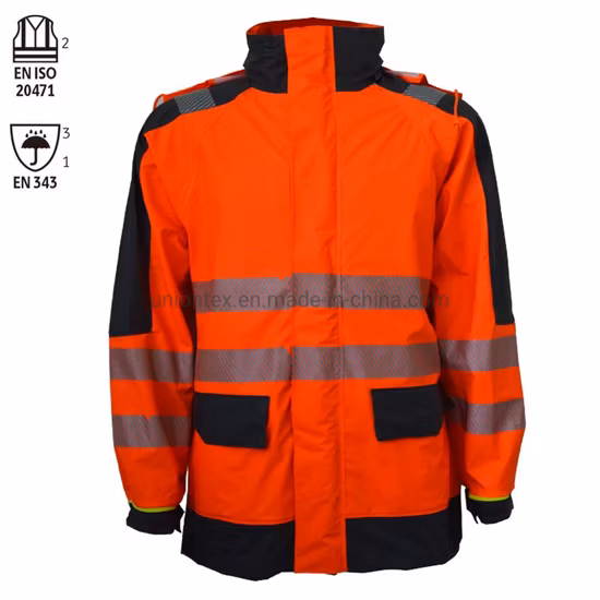 En471 Waterproof Trousers High Visibility PU Rain Pants